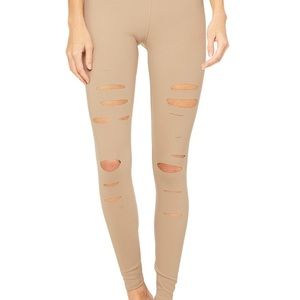 Alo Yoga High Waisted Ripped Warrior Legging